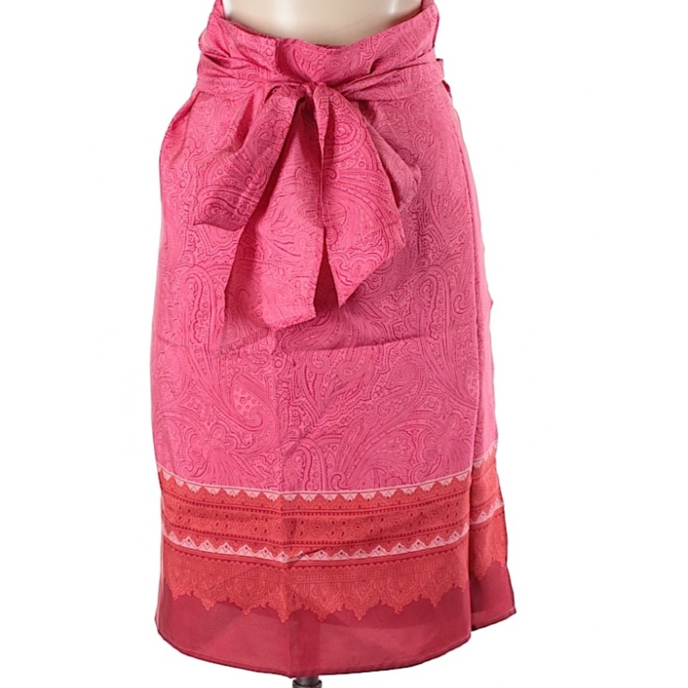 Silk wrap skirt